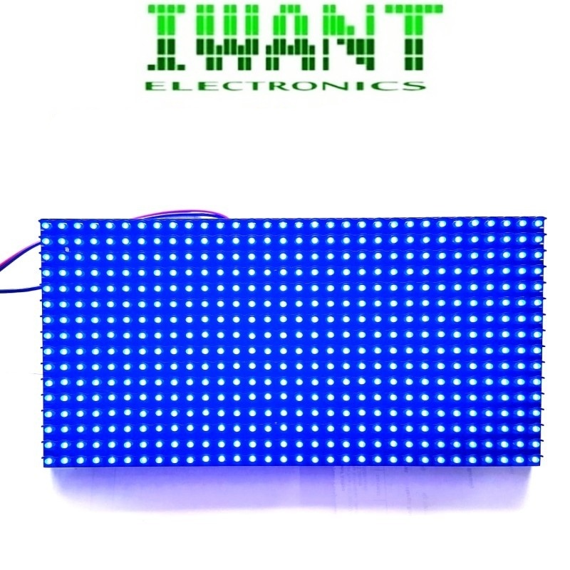 LED PANEL P10 BIRU MODUL LED P10 INDOOR BIRU DIP LED PANEL P10 BLUE DIP LED TIMBUL RUNNING TEXT P10 