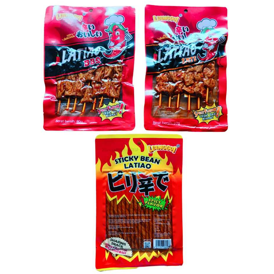 

Lianggui Latiao Satay Pedas Spicy Flavor BBQ Flavor 80g CEMILAN VIRAL Snack Keripik CHINA VIRAL