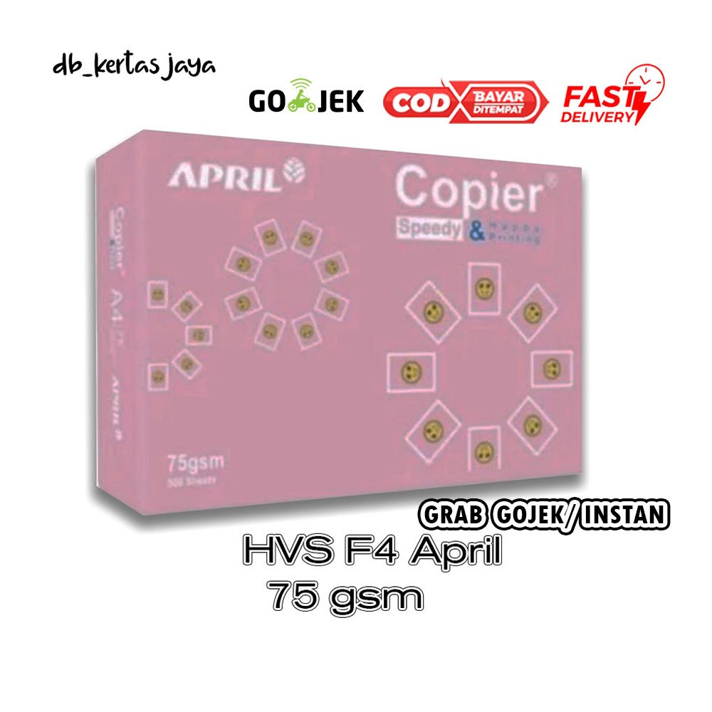 

Kertas Hvs F4 75 gr 1 Rim Merk April Copier, Kertas Putih Bersih