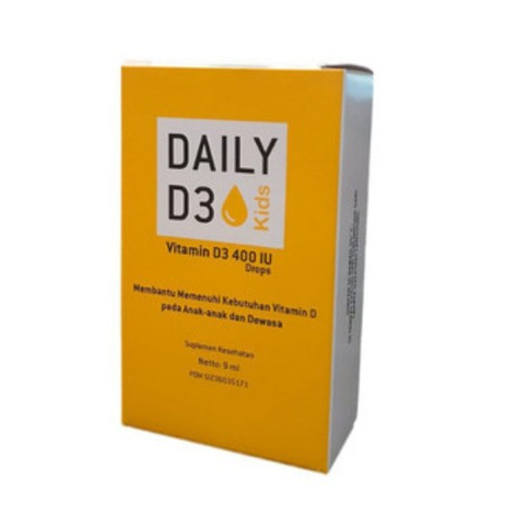 Daily D3 Kids - Vitamin D3 Drops - Vitamin D3 400 IU Tetes - Vitamin D3 Anak