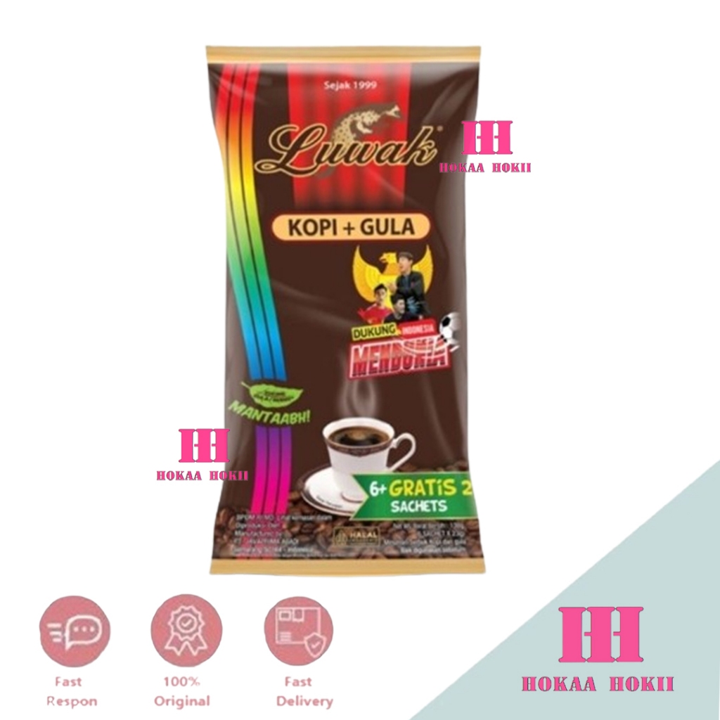 

Kopi Luwak Plus Gula Black Coffee Renceng 8 Sachet 25g