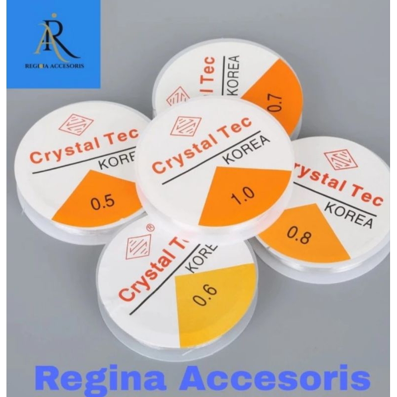 Tali Senar Elastis 0.5/0.6/0.7/0.8/1.0 Mm super Kuat Bahan Craft Membuat Gelang/Kalung