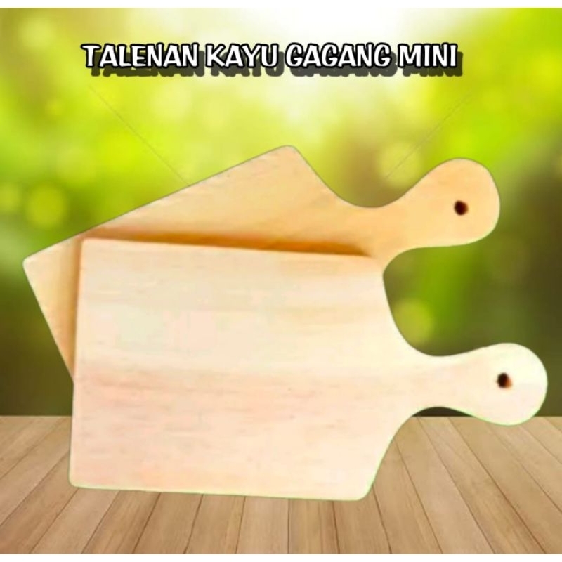 talenan kayu mini tangkai