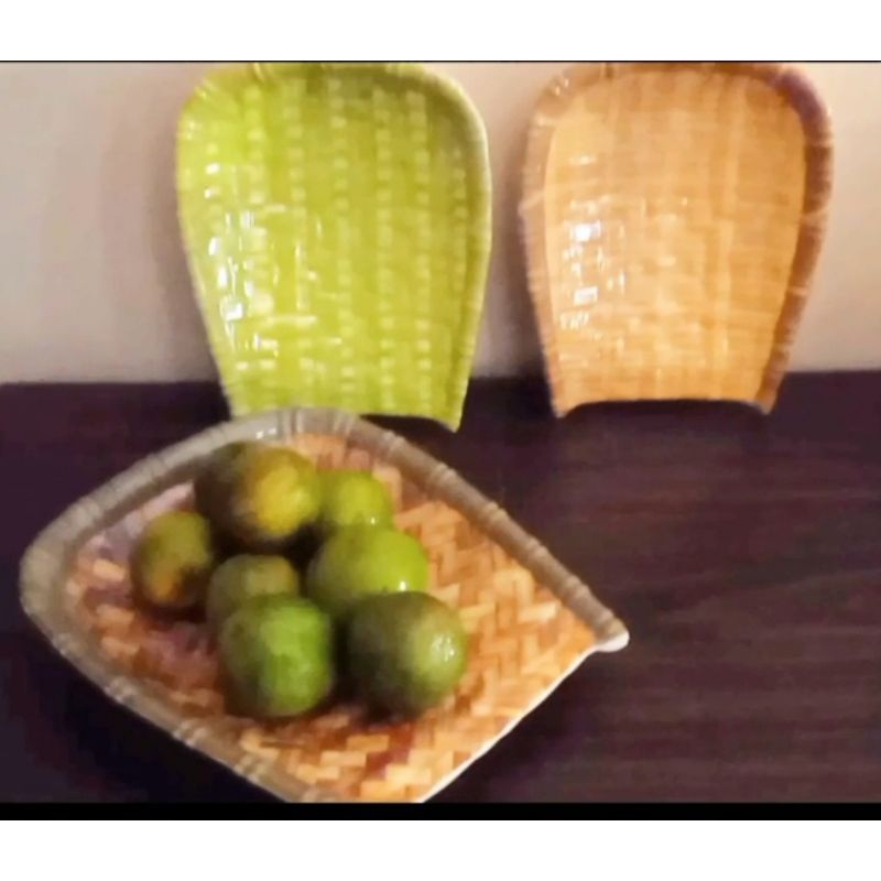 PIRING SAJI ASLI MELAMIN SUPER TEBAL TEMPAT BUAH MEWAH ARISAN HALBIL BERBUKA PUASA MAKANAN RAMADHAN 