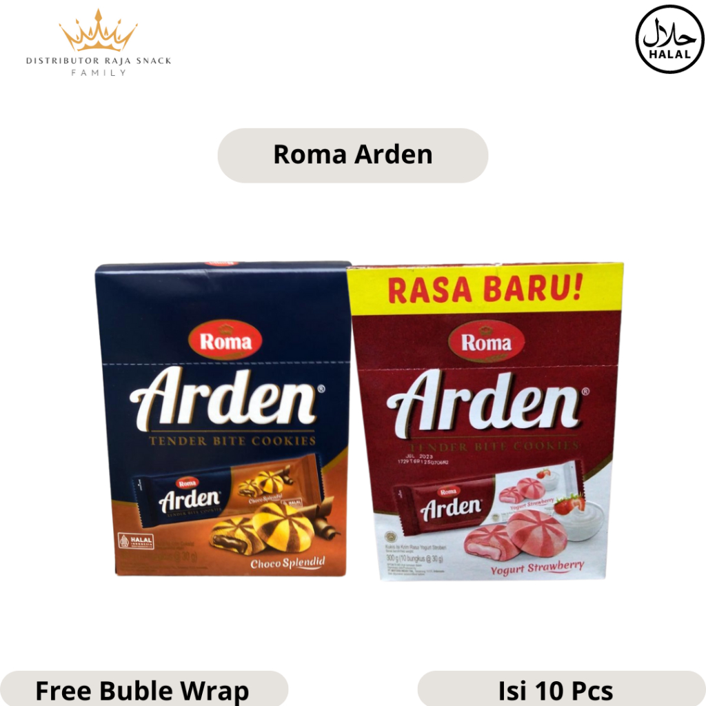 

Roma Arden Tender Bite Cookies 1 Box isi 10pcs @30gram