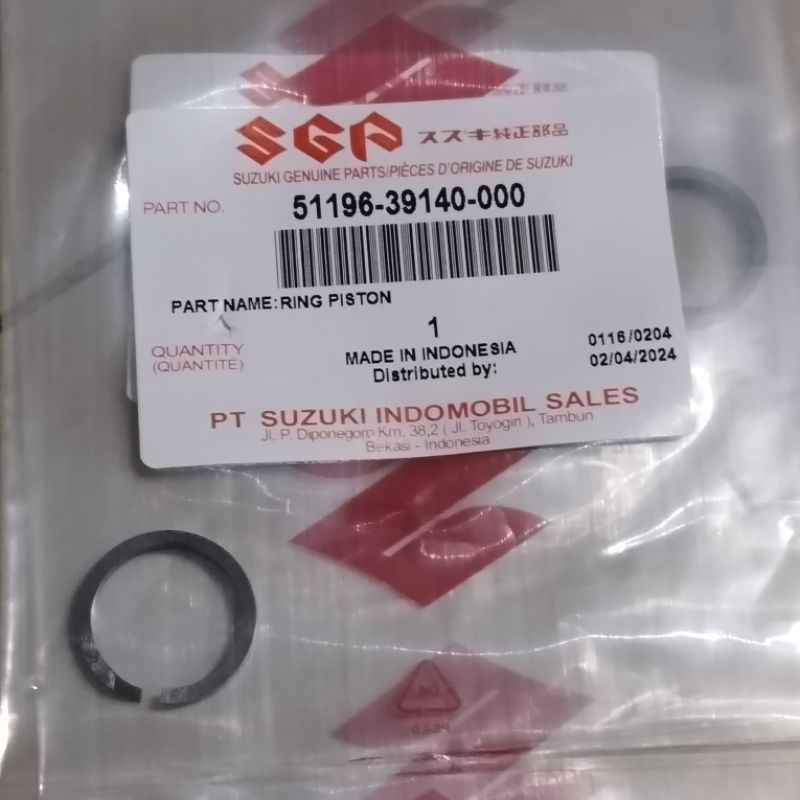 [51196-39140-000] RING PISTON_x000D_ shock Depan qty 2 pcs_SKYWAVE