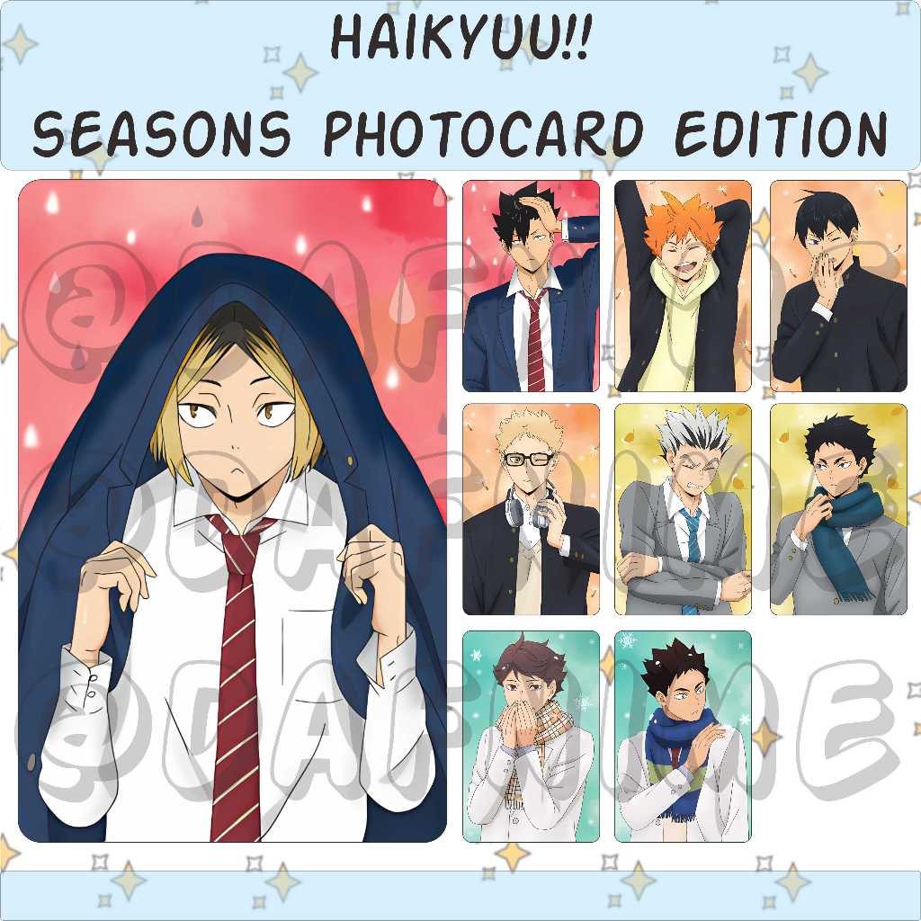 HAIKYUU SEASONS EDITION PHOTOCARD ANIME