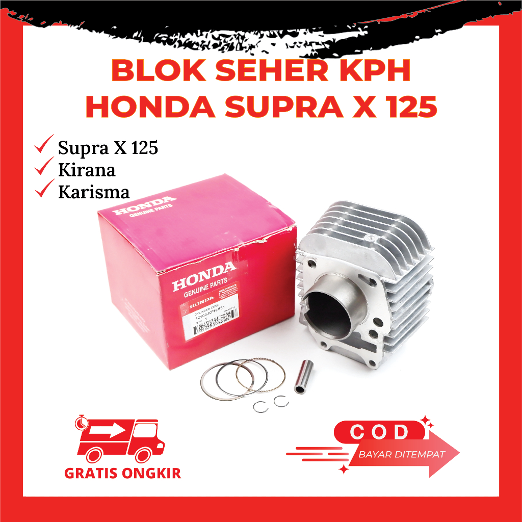 Blok Seher Supra X 125 Karisma Kirana Ori KPH - Blok Honda Supra X 125 Karisma Original KPH