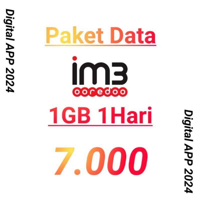 Isi Ulang Kuota Indosat (1GB)