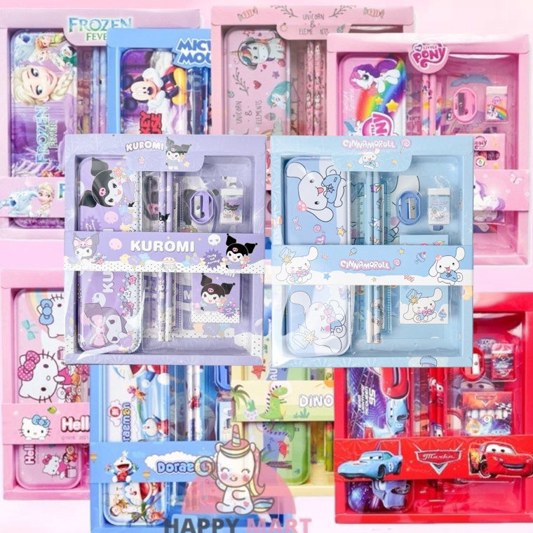 

Baru Kotak pensil little pony 6 collors kuromi cinnamoroll