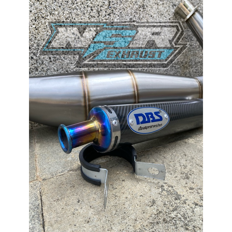 Knalpot Ninja r rr ss Fullset Type Press Stenlis DBS Carbon