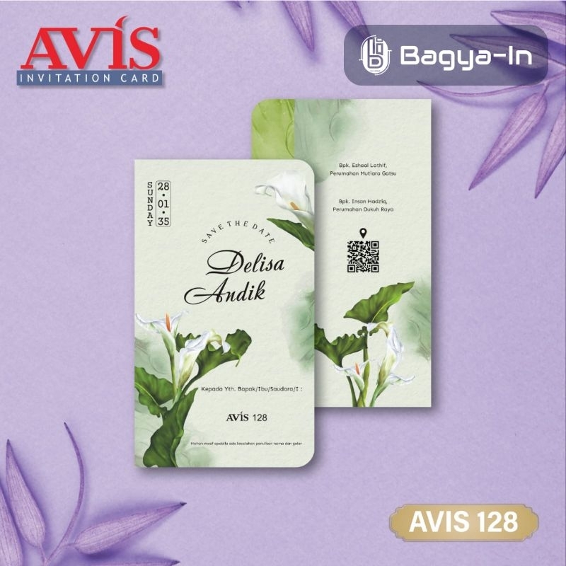 Blangko Undangan AVIS 128 / Blangko Undangan kosonganMurah -  isi 100pcs