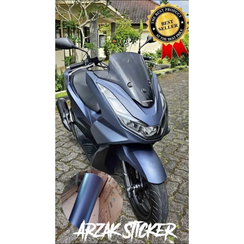 Sticker Navy Blue Matte Chrome / Skotlet Biru Navy Metalik doff