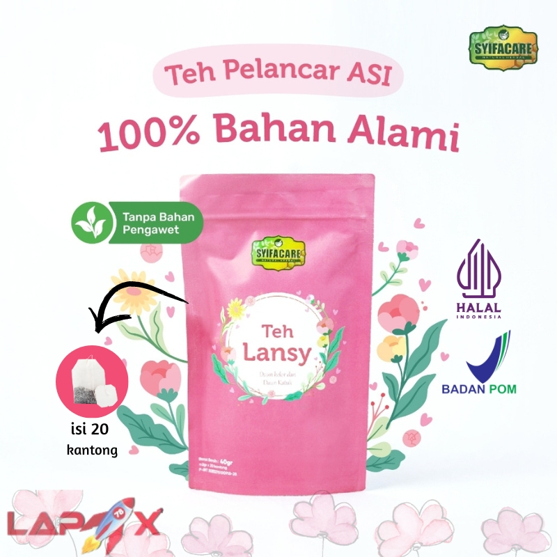 

Teh Lansy Syifacare - Teh Celup 100% Bahan Herbal Membantu Melancarkan ASI Halal Original BPOM