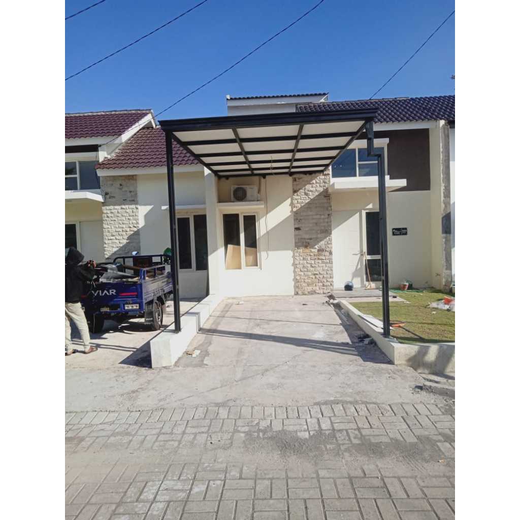 kanopi minimalis atap galvalum+GRC