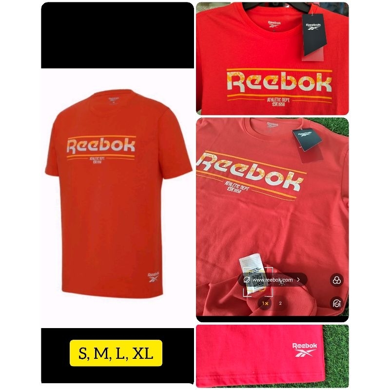 KAOS MERAH KAOS REEBOK ORIGINAL SPORT STATION