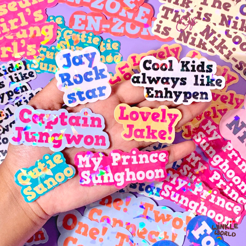 BUY 1 GET 1 FREE Enhypen Sticker Hologram ENHYPEN / Freebies K-pop Enhypen Series/ Sticker Kpop Spar