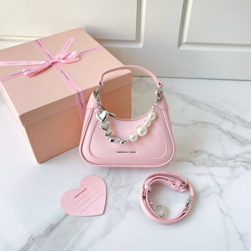 TAS SELEMPANG WANITA CK GIFT SET BOX FIRST LOVE HOBO MINI LOVELY FREE BOX