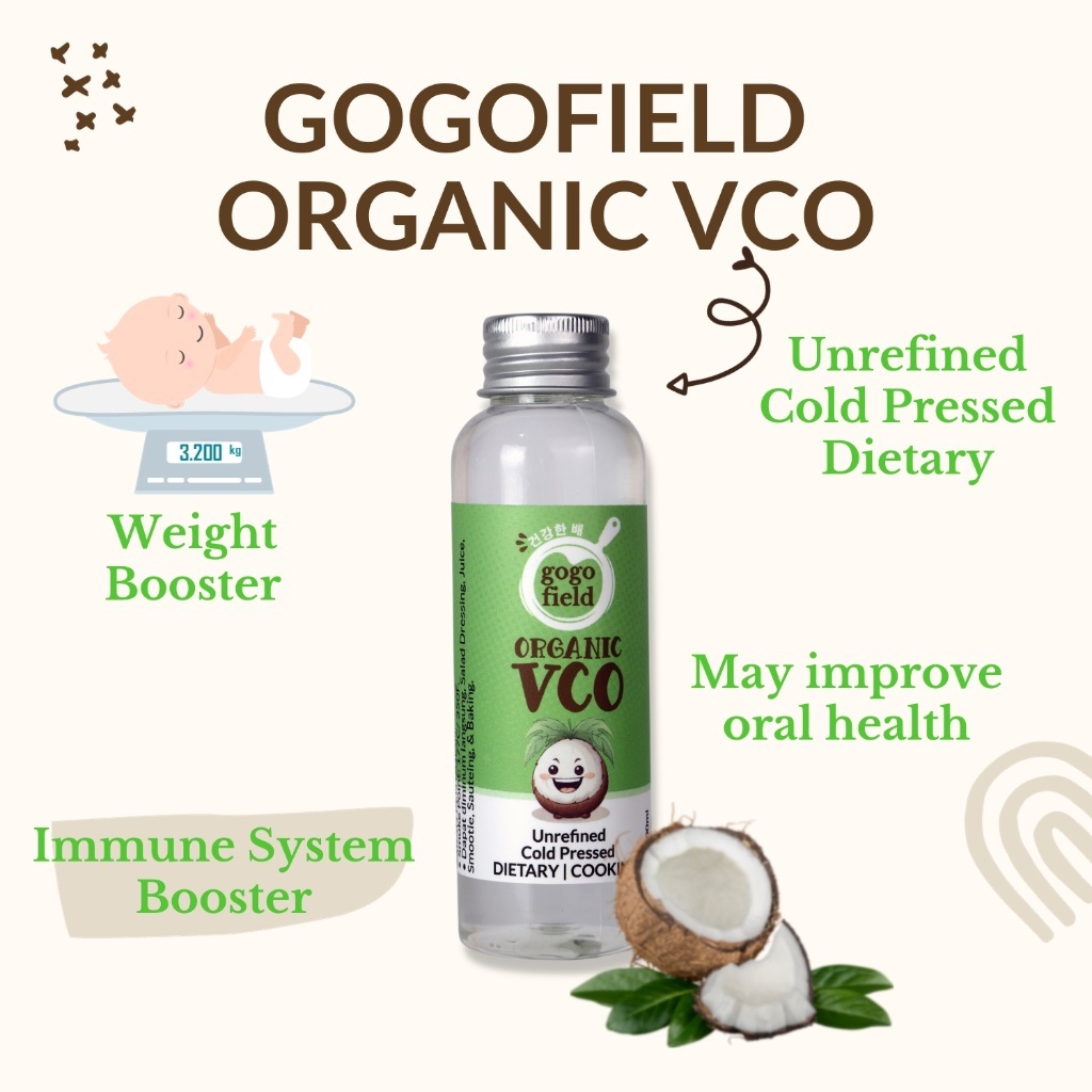 

Gogofield Organic Virgin Coconut Oil VCO 100 ml Minyak Kelapa Organik