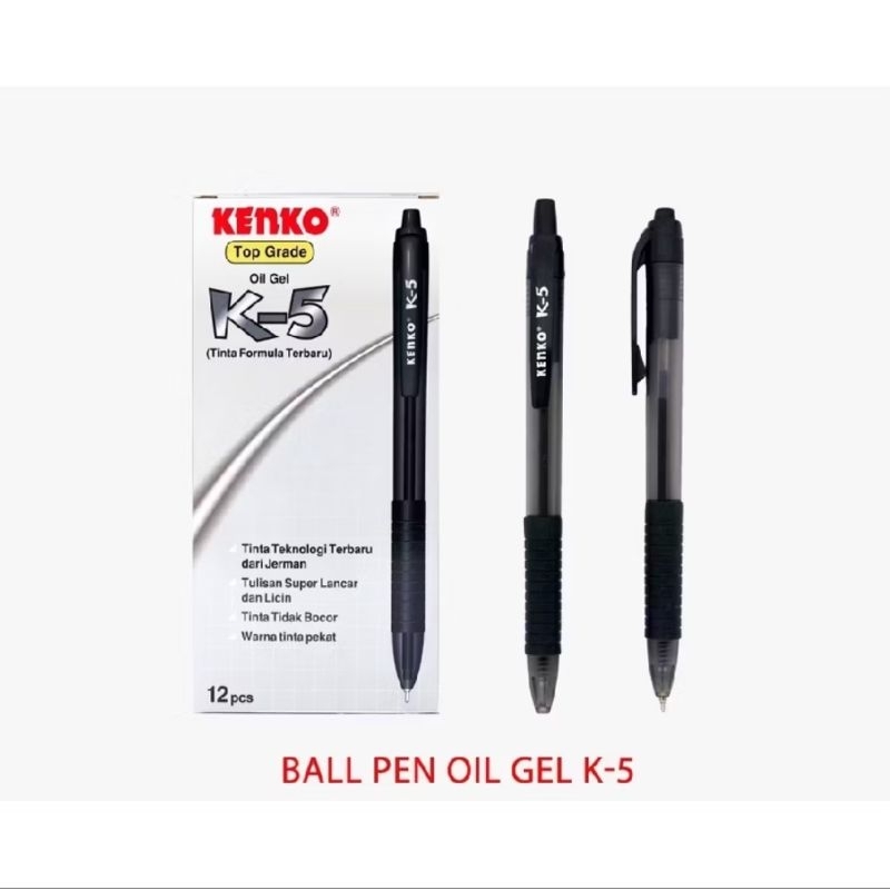 

Kenko Pulpen K-5 Oil Gel / Pulpen Cetek