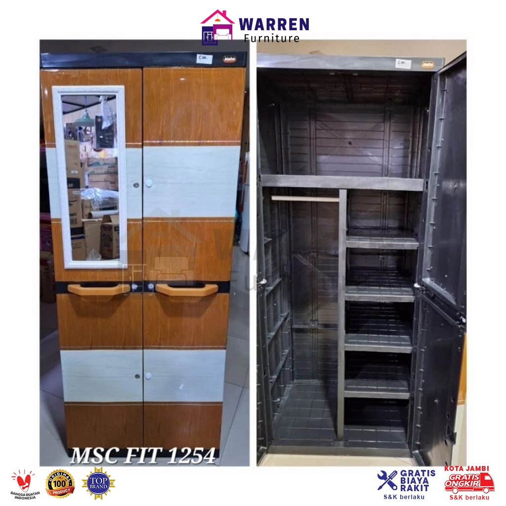 Lemari Pakaian Naiba Fit MSC Hanger