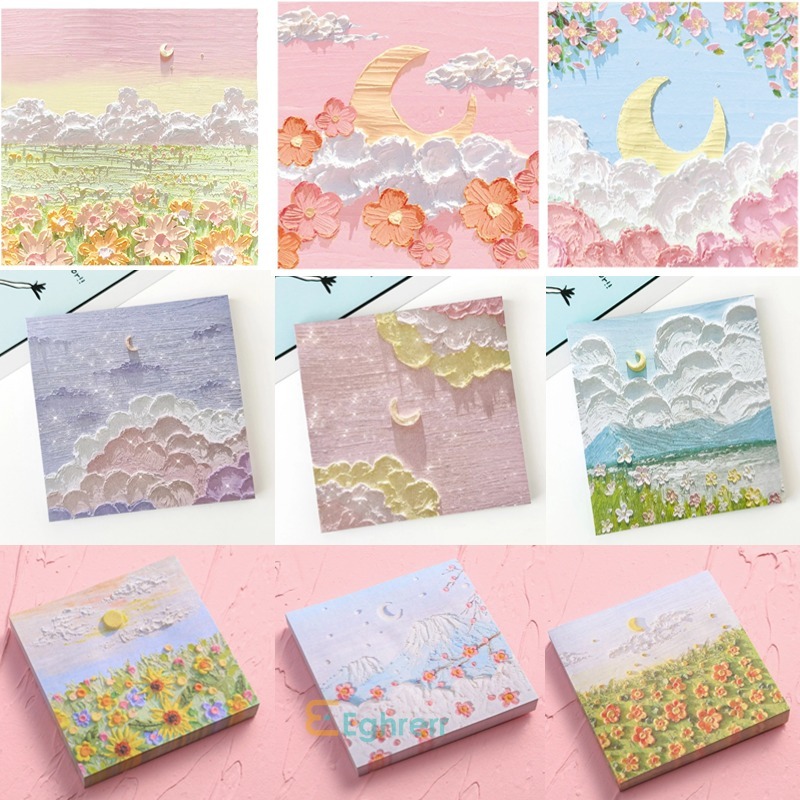 

Eghrerr 80 PCS Memo Tempel Aesthetic Sticky Notes Motif Alam Indah Lansekap Notes Sticker Girl Heart Memo Paper Memo Ledger Tangan Sticker NEW2024