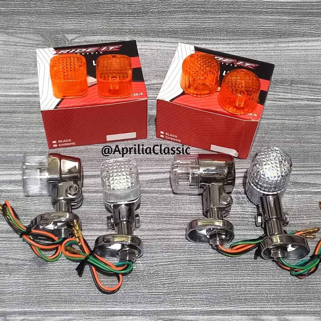 Lampu Sein Led Bulat Palu Kotak Palu Riting LED Ride It CB GL Megapro Tiger