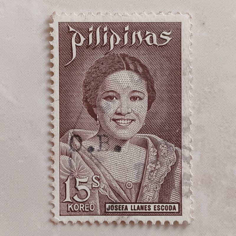 

(AA) Perangko Filipina 1973 Personalities / Portraits - Josefa Llanes Escoda (1898-45) Founder, Phill. Girl Scouting 15s Used