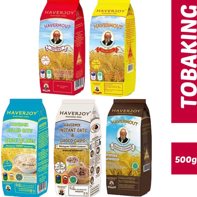 

KODE HFFWJ Haverjoy Oatmeal 5 gr Australian Oat Havermout Instan Rolled Quick