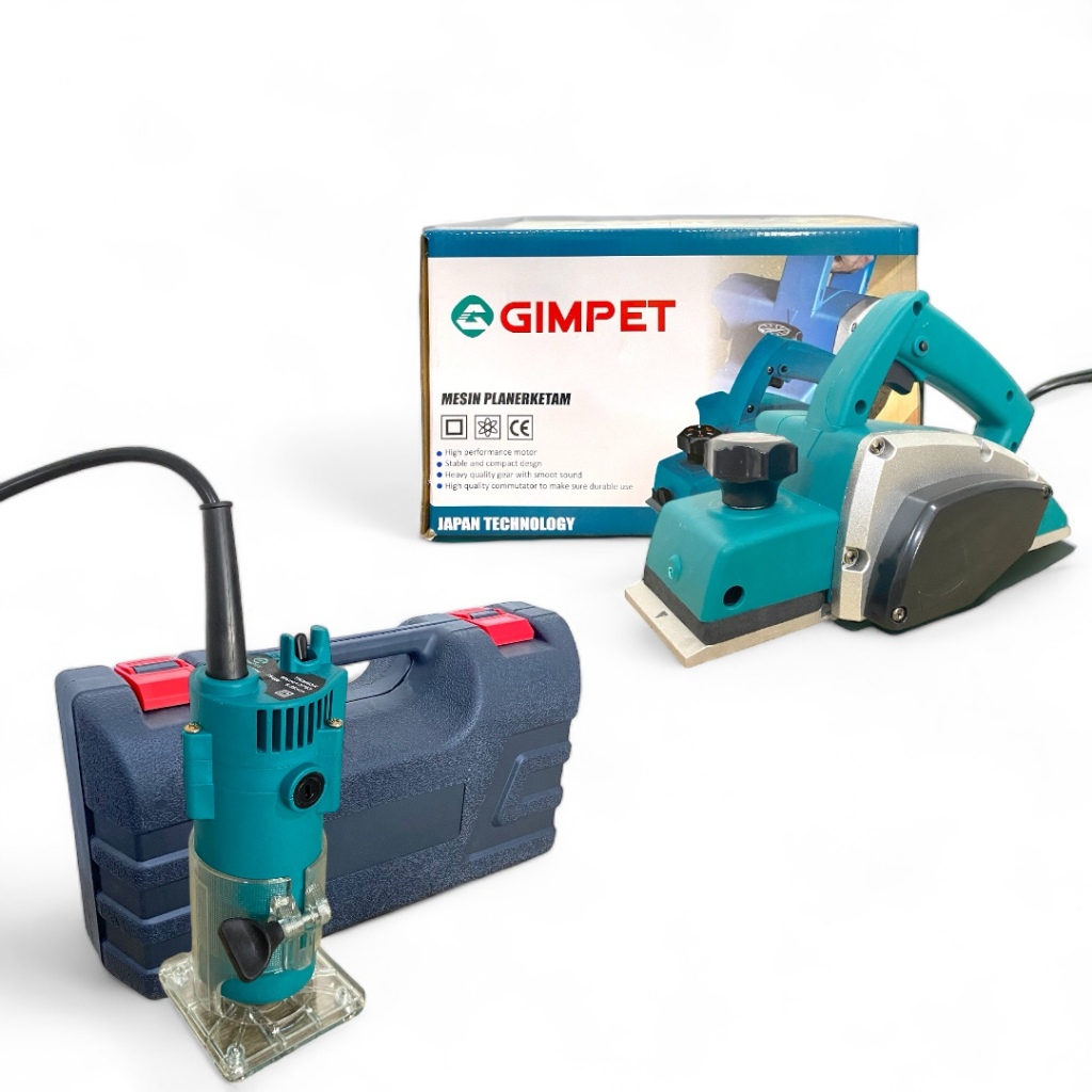 PAKET MESIN ROUTER / PROFIL KAYU GIMPET + MESIN SERUT FULL TEMBAGA