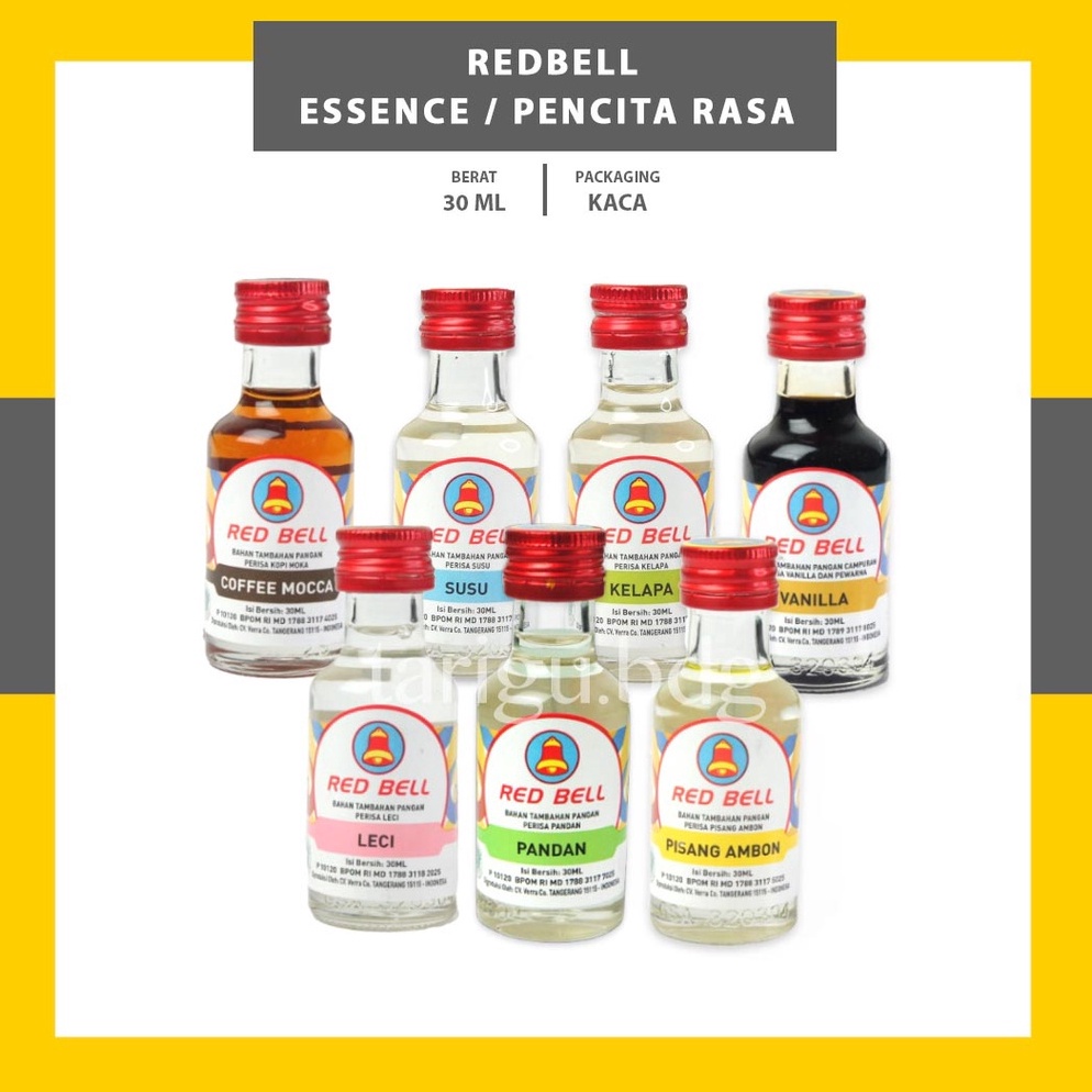 

KODE CVGCQ RED BELL FOOD ESSENCE 3ML REDBELL PEWARNA AROMA MAKANAN PENGHARUM MAKANAN VANILLA PANDAN SUSU