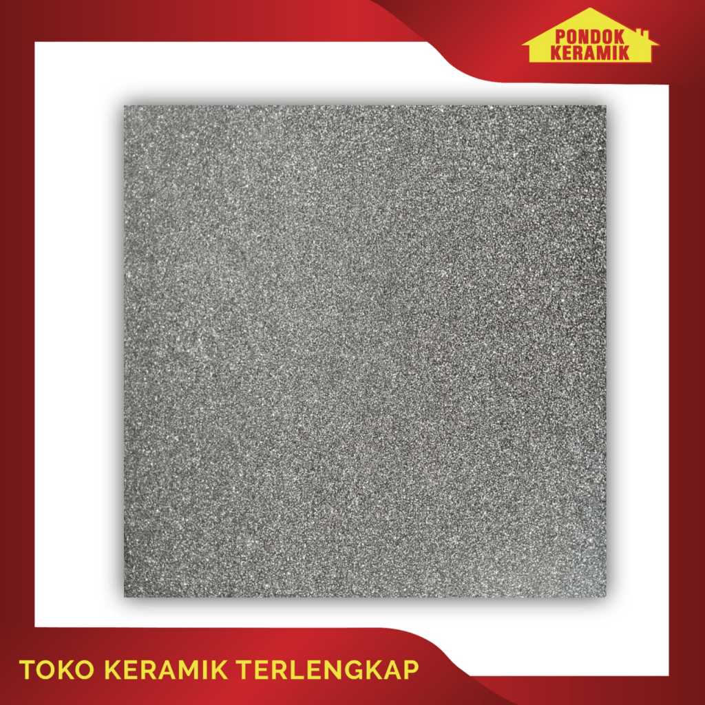 Keramik Lantai Aversa Motif Batu Bintik 50x50 Olympique Hitam