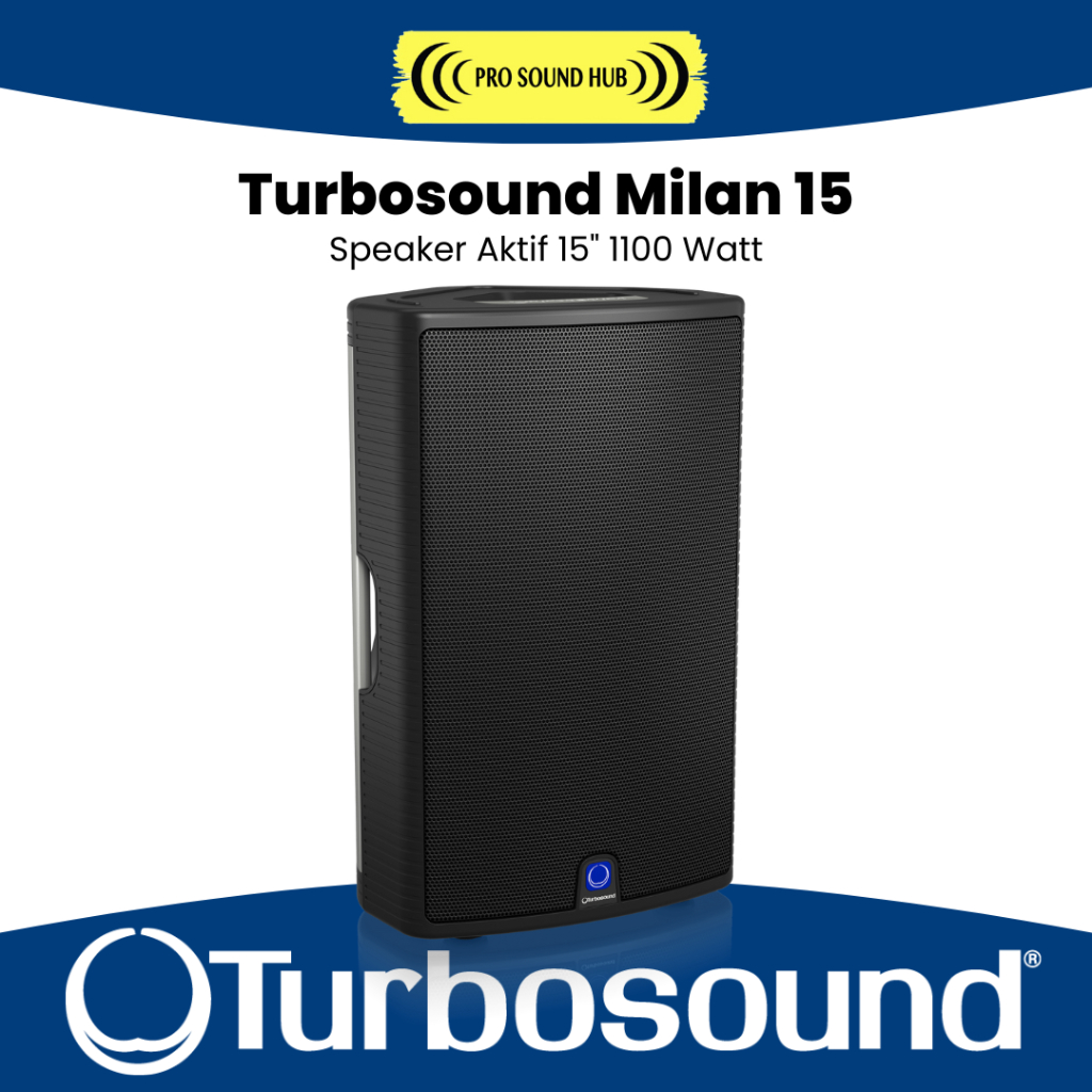 Turbosound Milan M15 M-15 Milan15 Active Speaker Aktif 15 Inch 15" Powered Loudspeaker 1100 Watt