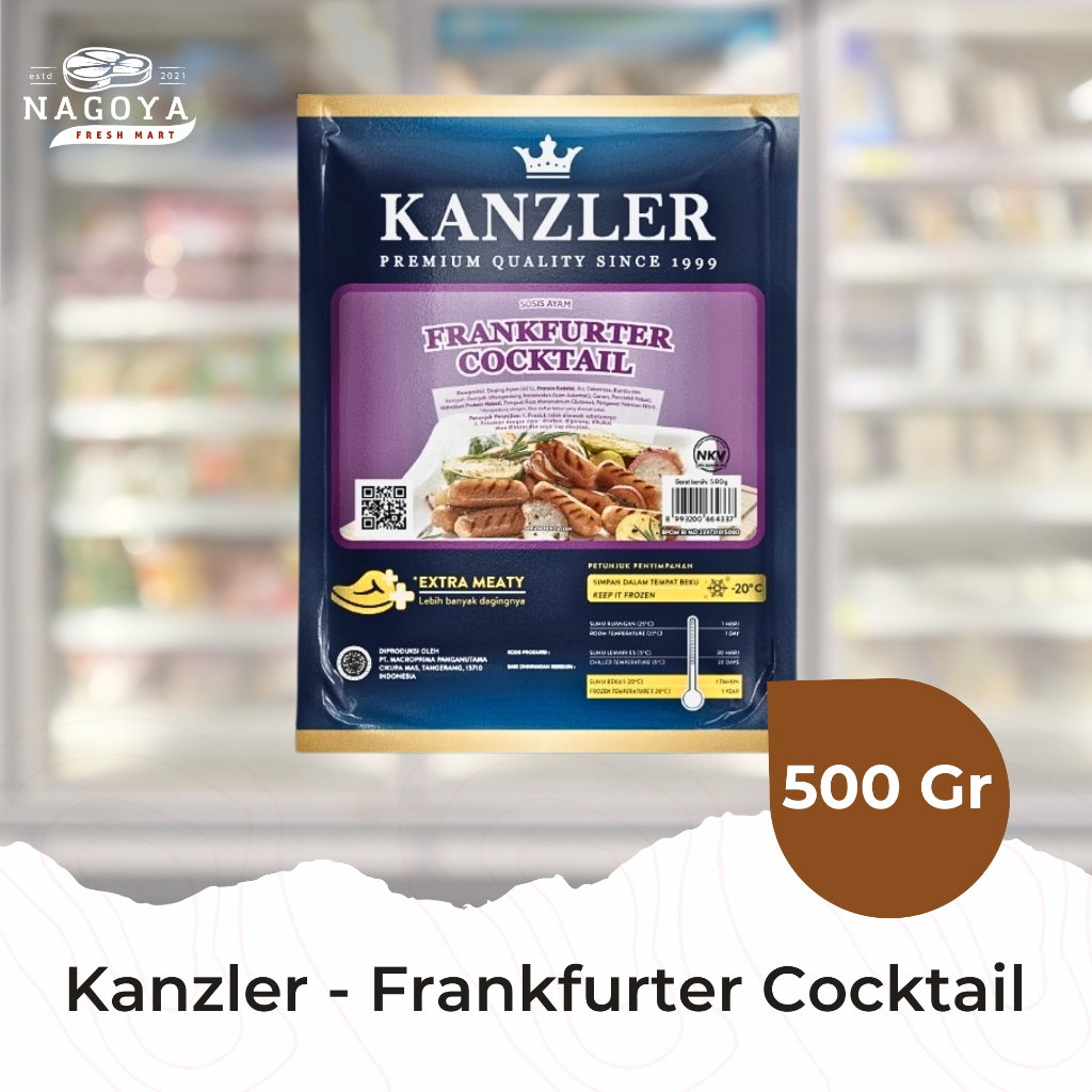 

Frankfurter Cocktail Kanzler - 500 Gr | Sosis Sapi Ayam