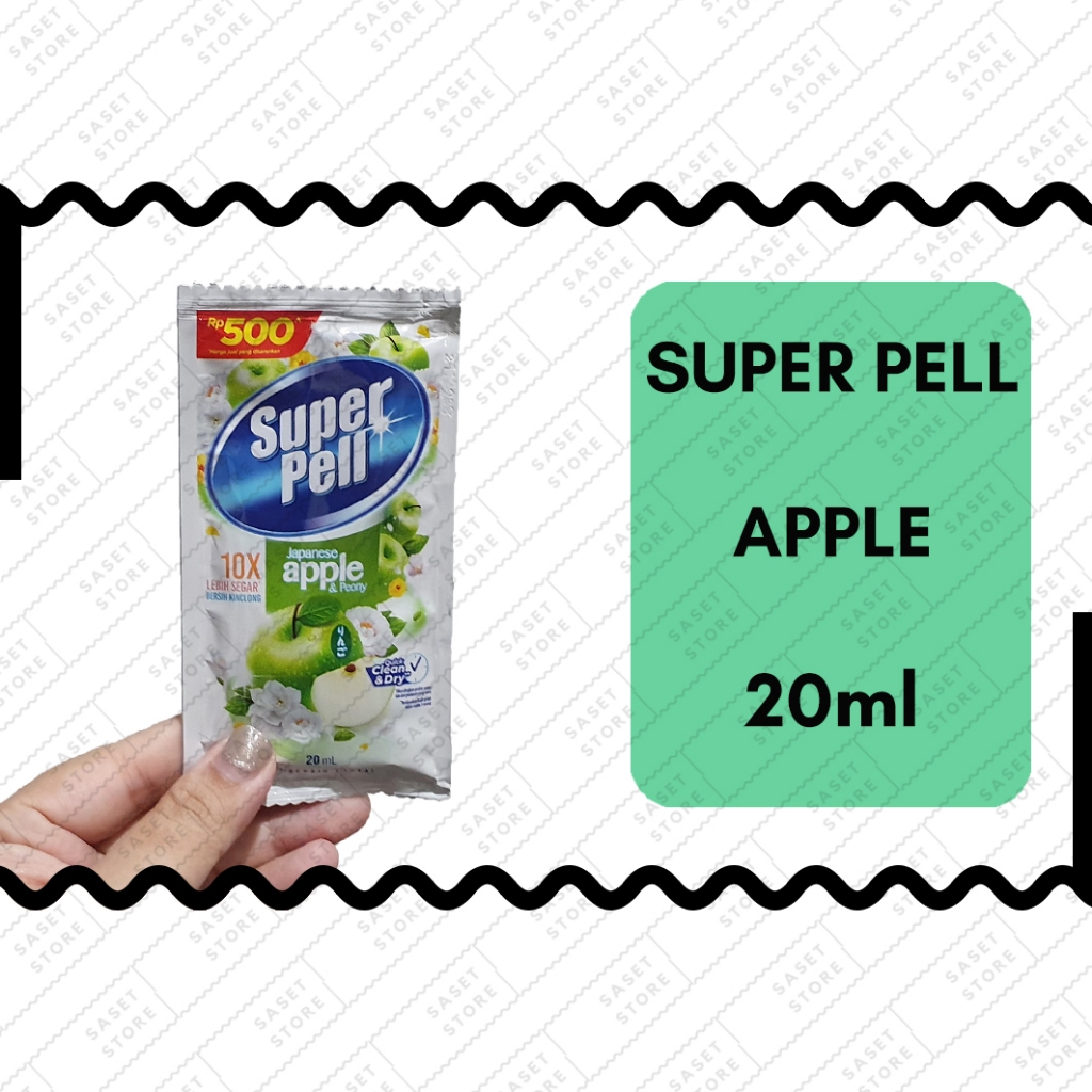 Super Pell Fresh Apple 20ml Sachet Karbol Lantai Apel