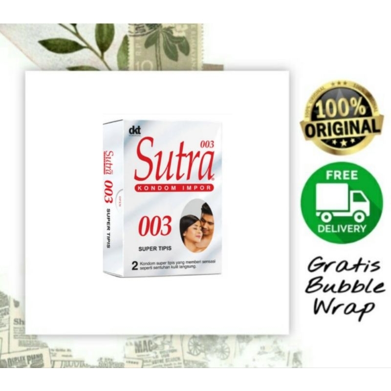 Kondom Sutra 003 isi 2 pcs / Kondom Sutra Super Tipis