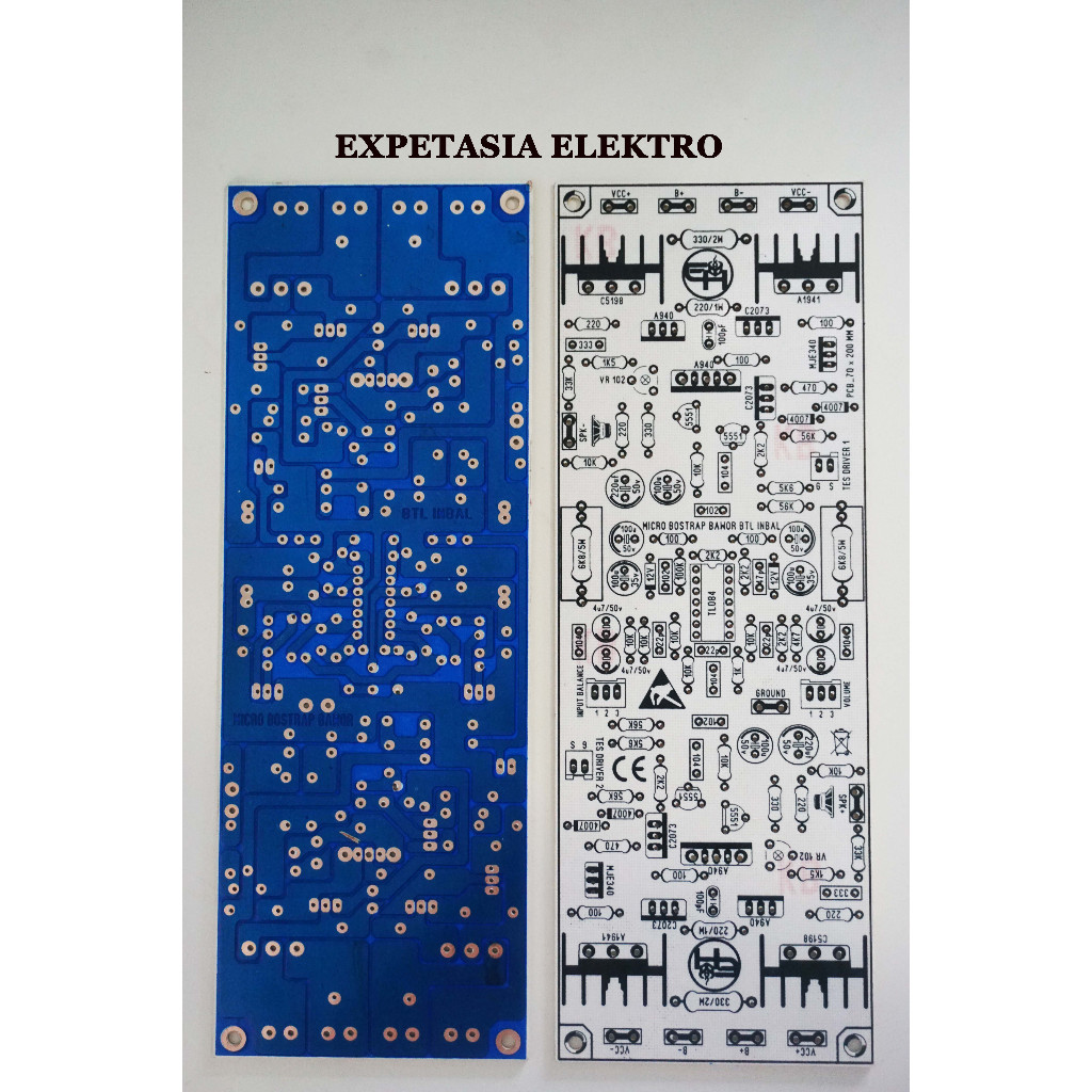 PCB Micro Boostrap Bawor BTL Inbalance FIBER