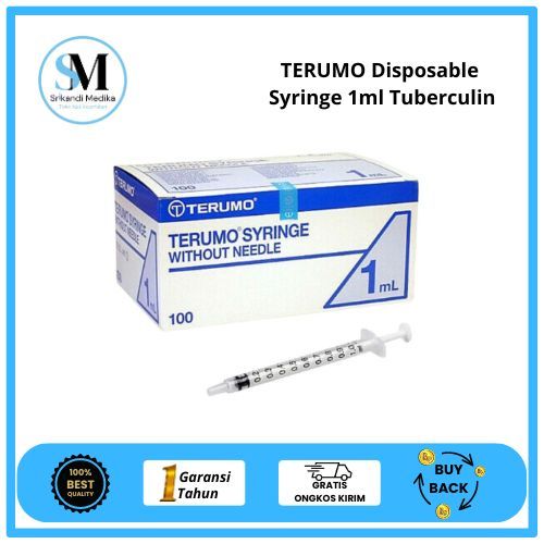 Spuit Syringe TERUMO 1cc 3cc 5cc 10cc Alat Suntikan Terumo Syringe With Needle Per Box