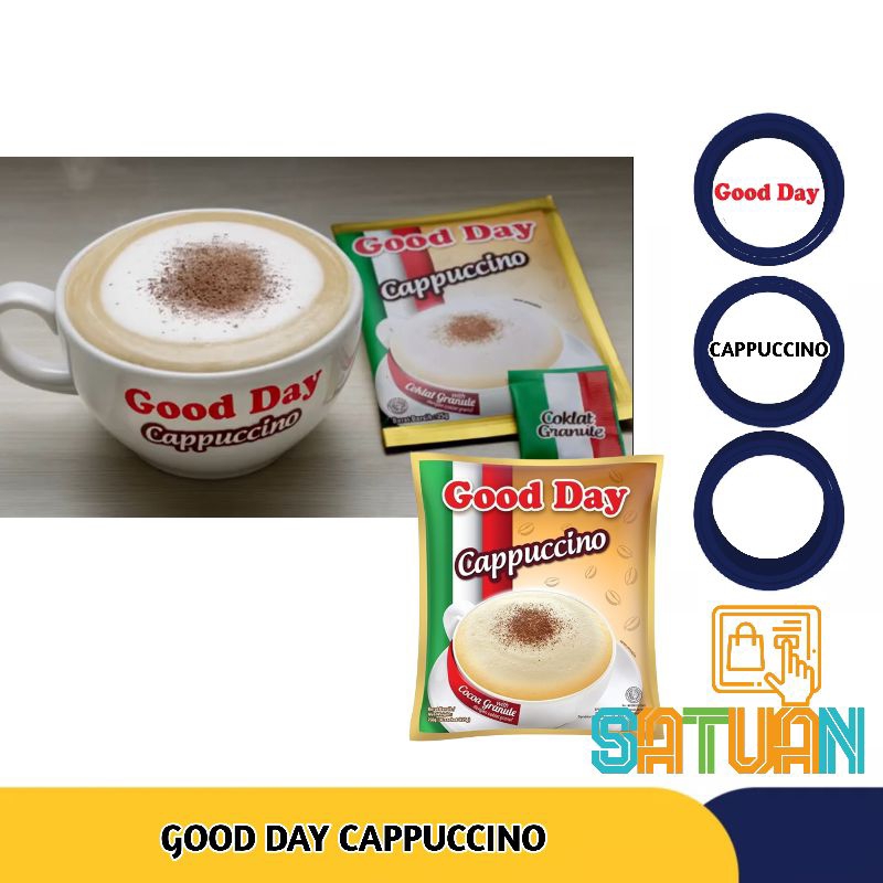 

GOOD DAY CAPPUCCINO + COCOA GRANULE | SATUAN TOKO | NIKMATNYA EVERYDAY JADI GOOD DAY | MINUMAN KOPI KEKINIAN BERASA NGAFE |