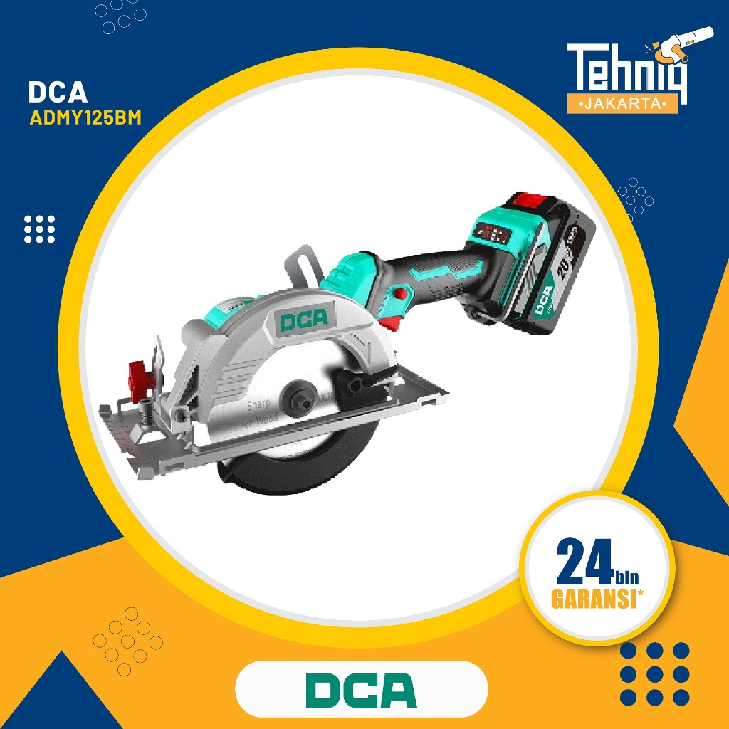 DCA ADMY125BM Cordless Brushless Circular Saw 125mm 20v / DCA ADMY125BMMesin Potong Kayu 5inch