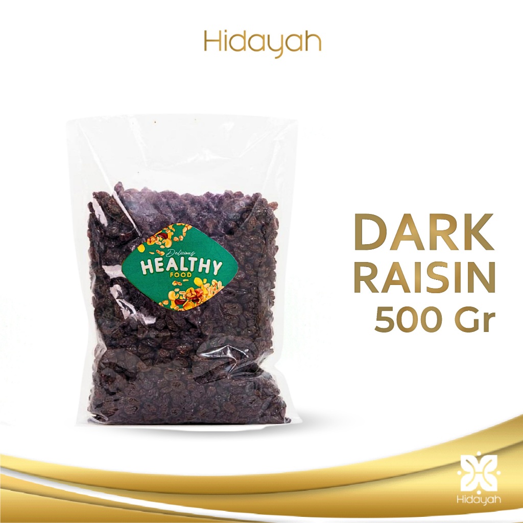 

Kismis Hitam Dark Raisin 500 gr Mutiara Manis