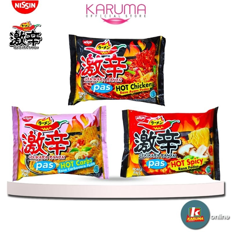 

Nissin Gekikara Ramen, Mi Ramen Instan Goreng/Kuah