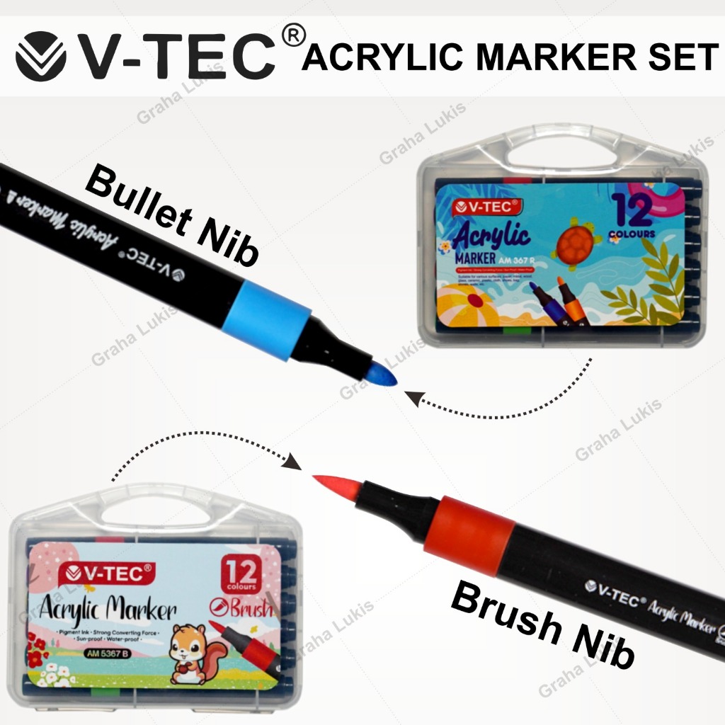 

H7Y V-TEC MARKER ACRYLIC SET 24