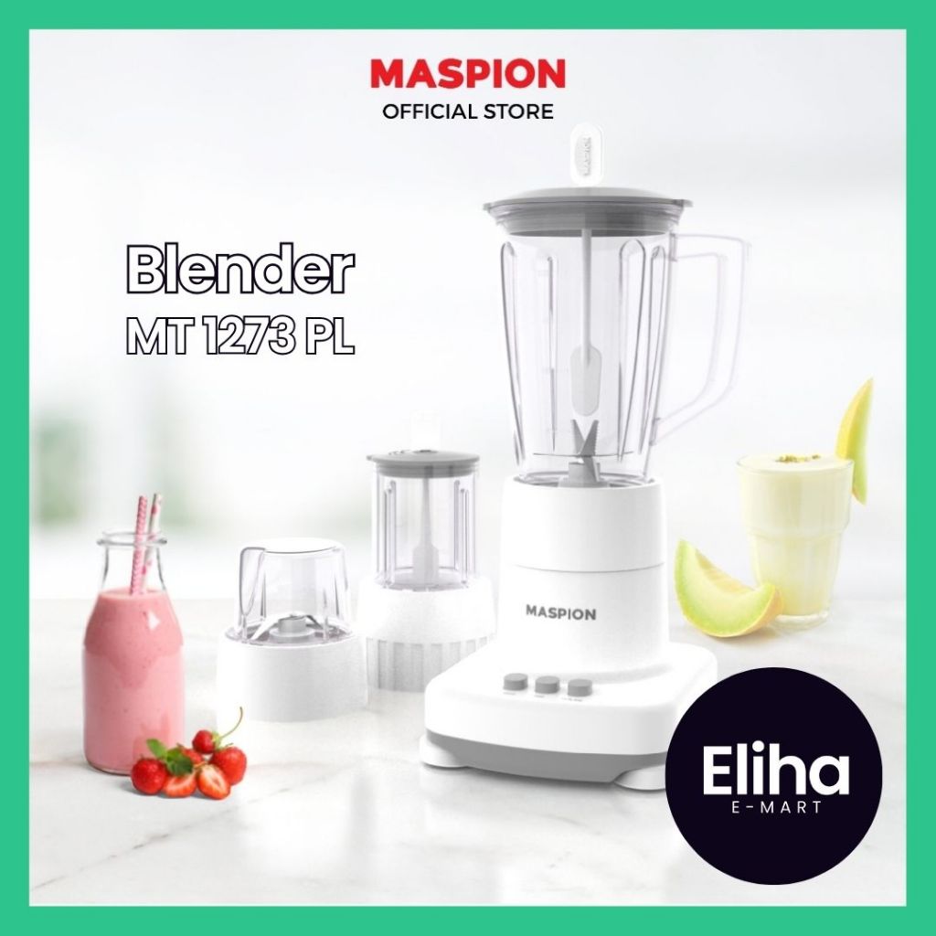 Blender Plastik Maspion MT 1272PL - Blender Maspion Plastic Jar 1 liter