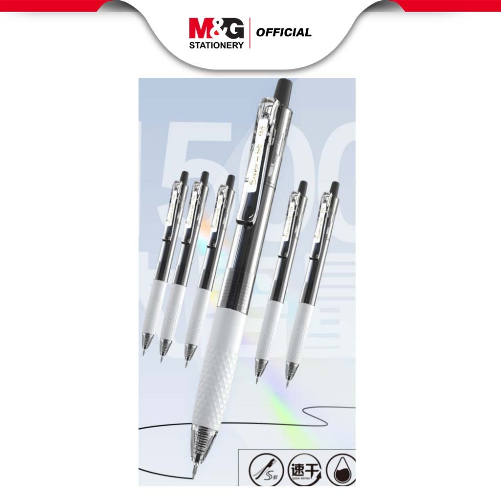 

M&G Titan Gel Pen Black 0.5mm Comfort Rubber