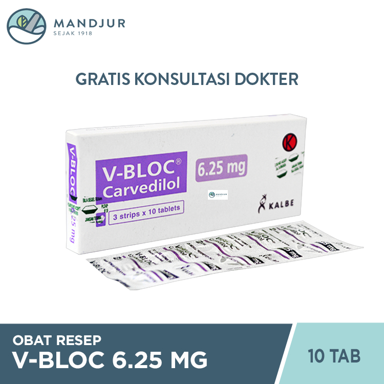 V Bloc 6.25 Mg 10 Tablet