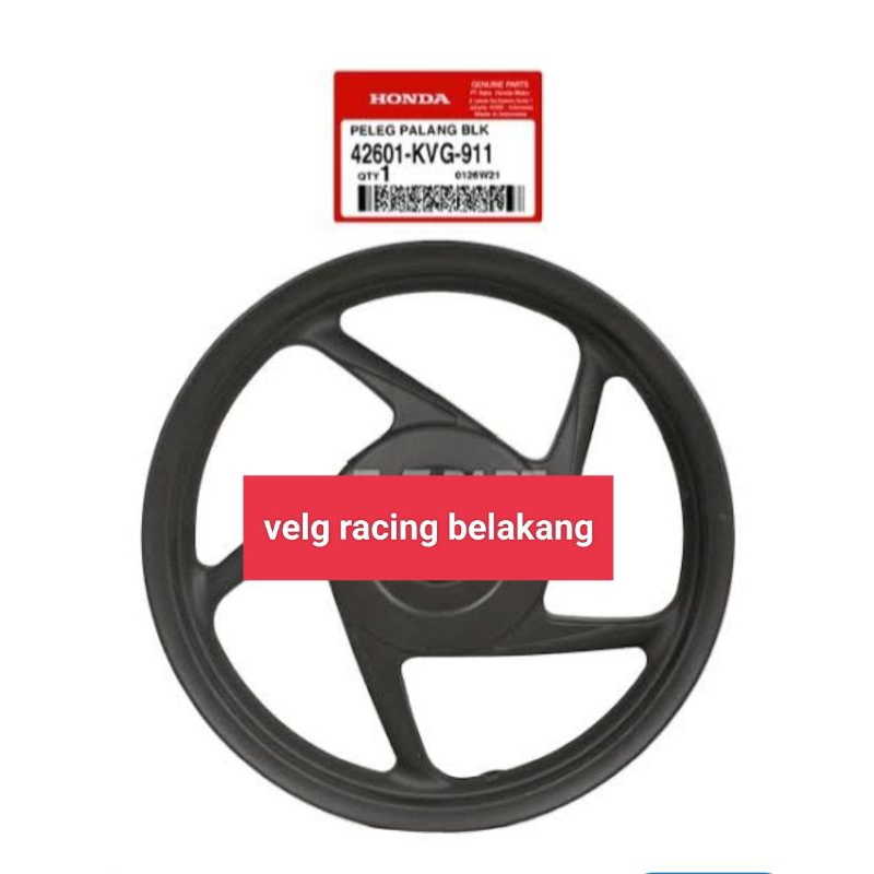 velg pelek racing belakang beat karbu Vario karbu Scoopy fi/42601kvg911