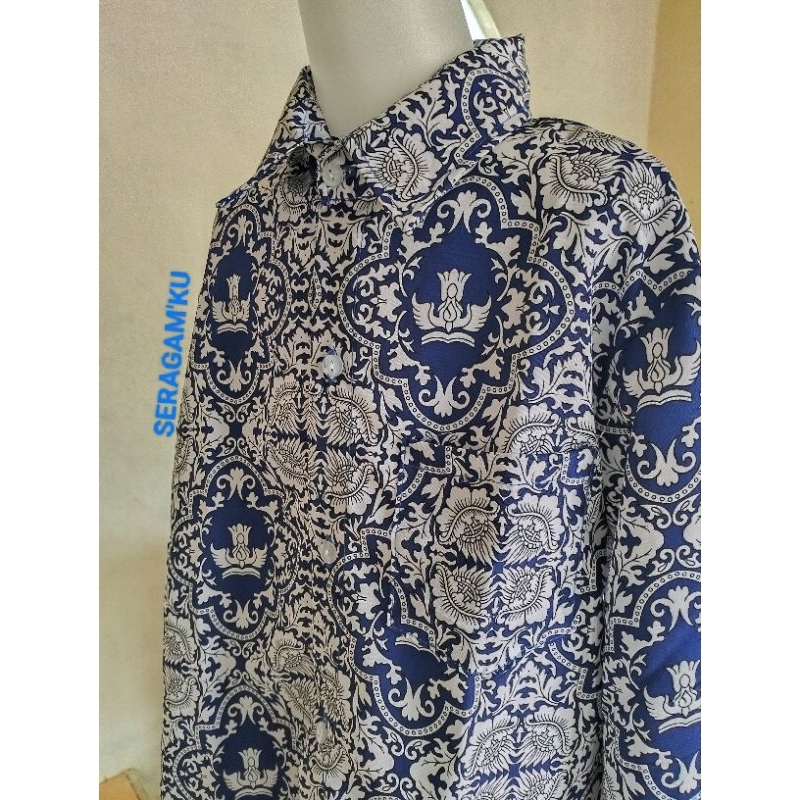 RB BATIK SMP/BATIK SMP MOTIF BANGSA BIRU
