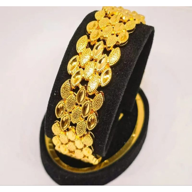 Gelang Rantai Lipan Hongkong lapis emas 24k