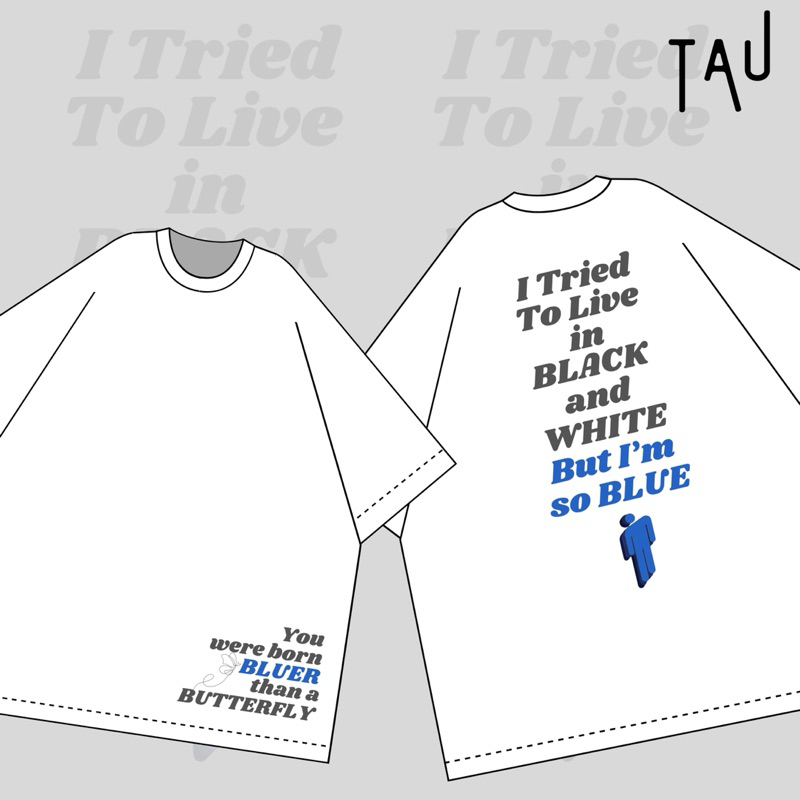 Billie Eilish- Blue oversized tshirt